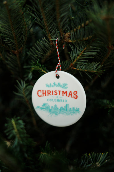 Christmas in Columbia Porcelain Ornament