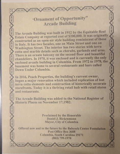 2024 Babcock Ornament - The Arcade Building