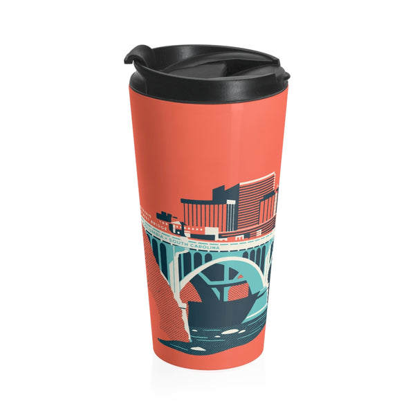 Landmark Series Stainless Steel Travel Mug - Gervais Street Bridge