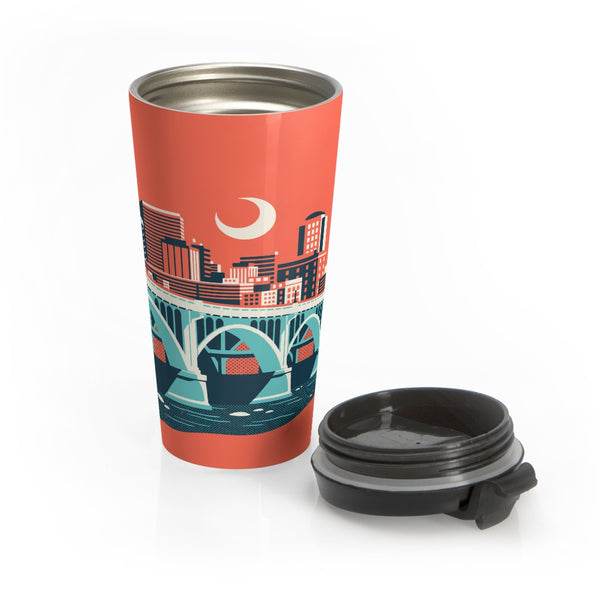 Landmark Series Stainless Steel Travel Mug - Gervais Street Bridge