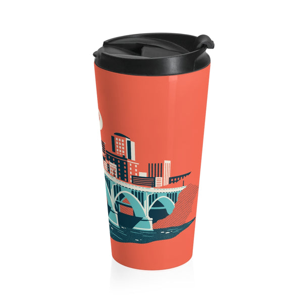 Landmark Series Stainless Steel Travel Mug - Gervais Street Bridge