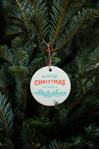 Christmas in Columbia Porcelain Ornament