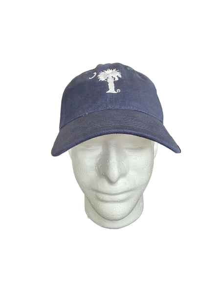 Palmetto Tree and Moon Baseball Cap - Navy