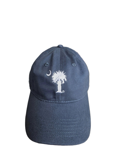 Palmetto Tree and Moon Baseball Cap - Navy