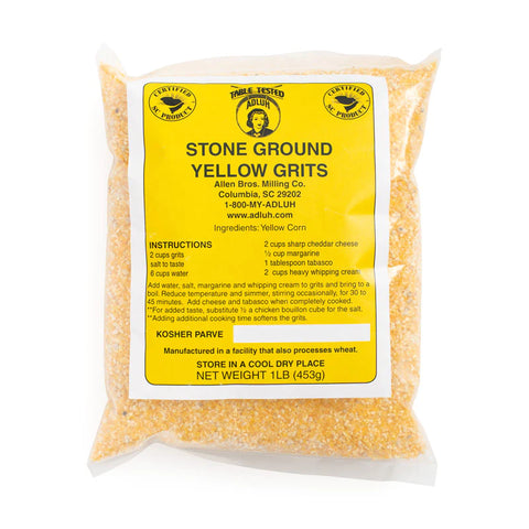 Adluh Stone Ground Yellow Grits - 1 lb Bag