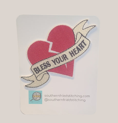 Bless Your Heart Patch by Southern Fried Stitching
