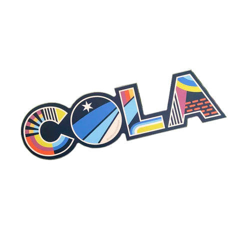 COLA Die-cut Lettering Sticker - Sticker by Cait Maloney
