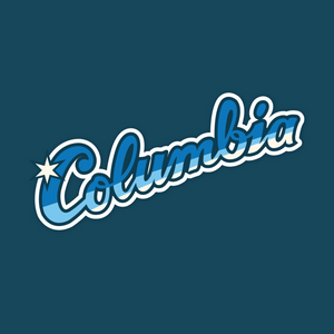 Columbia Script Sticker by Cait Maloney