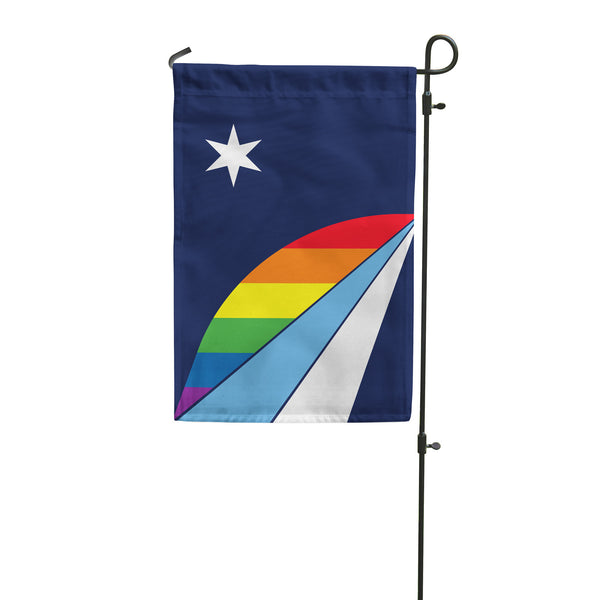 Rainbow Columbia City Flag - Garden Flag Size
