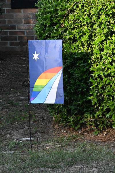 Rainbow Columbia City Flag - Garden Flag Size