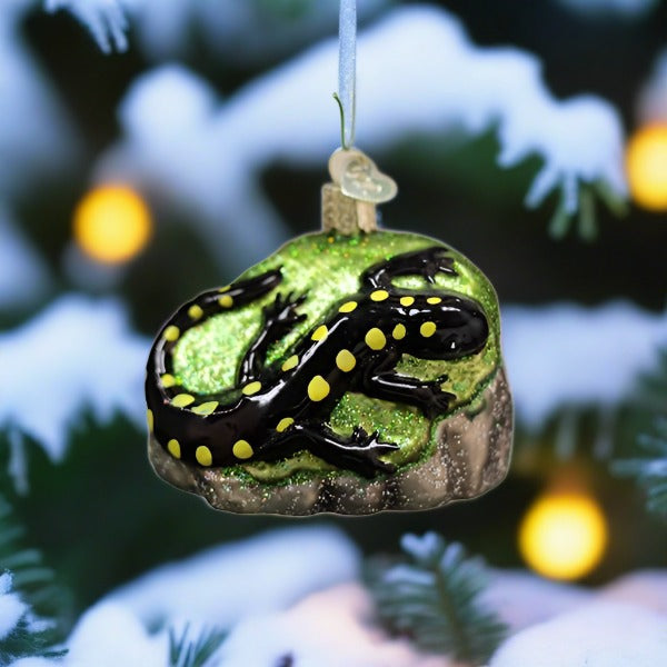 Blown Glass Salamander Ornament